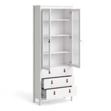 Load image into Gallery viewer, Barcelona China cabinet 2 doors w/glass + 3 drawers in White
