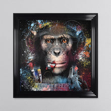 Load image into Gallery viewer, Colour Artist Monkey Framed Artwork 90*90cm
