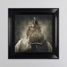 Load image into Gallery viewer, Hippo Framed Wall Art
