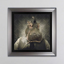 Load image into Gallery viewer, Hippo Framed Wall Art
