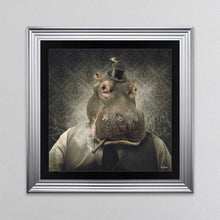 Load image into Gallery viewer, Hippo Framed Wall Art
