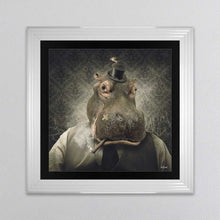 Load image into Gallery viewer, Hippo Framed Wall Art

