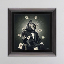 Load image into Gallery viewer, Monkey Poker Framed Wall Art
