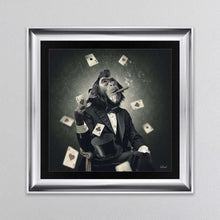 Load image into Gallery viewer, Monkey Poker Framed Wall Art
