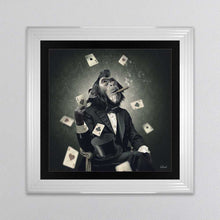 Load image into Gallery viewer, Monkey Poker Framed Wall Art
